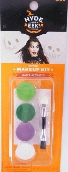 Hyde and Eek! Boutique Witch Makeup Kit Water Activated Face Paint  Green/Purple